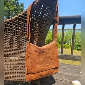 Maxon Italy Genuine Vintage Leather Crossbody Adjustable Strap Bag